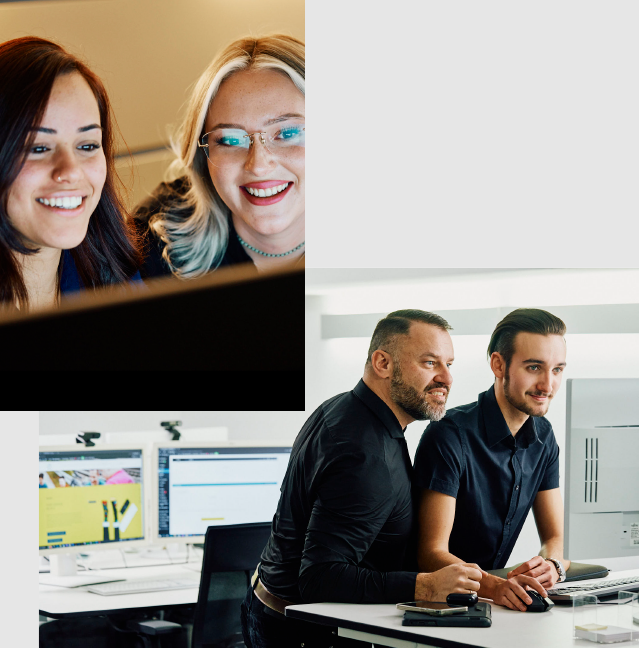 Leistungen der arvenio marketing GmbH Eine Bildcollage der arvenio marketing GmbH