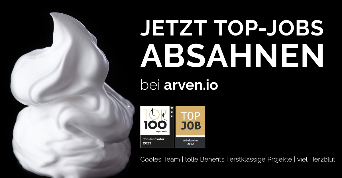 JETZT bei arvenio bewerben JETZT bei arvenio bewerben