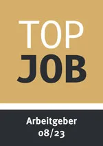 TOP-Arbeitgeber 08/23 Auszeichnung zum TOP-Arbeitgeber 08/23