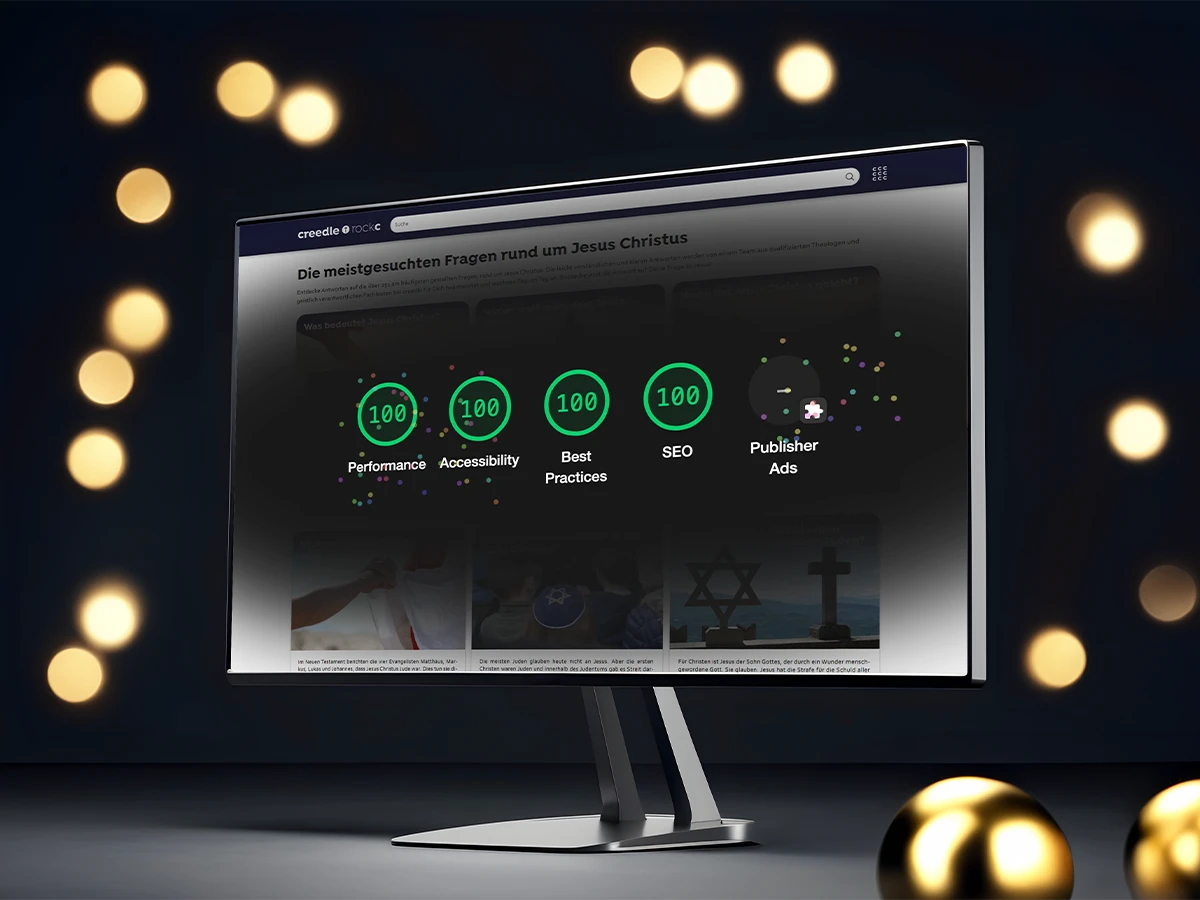 creedle rockc 100% Page Speed Insights