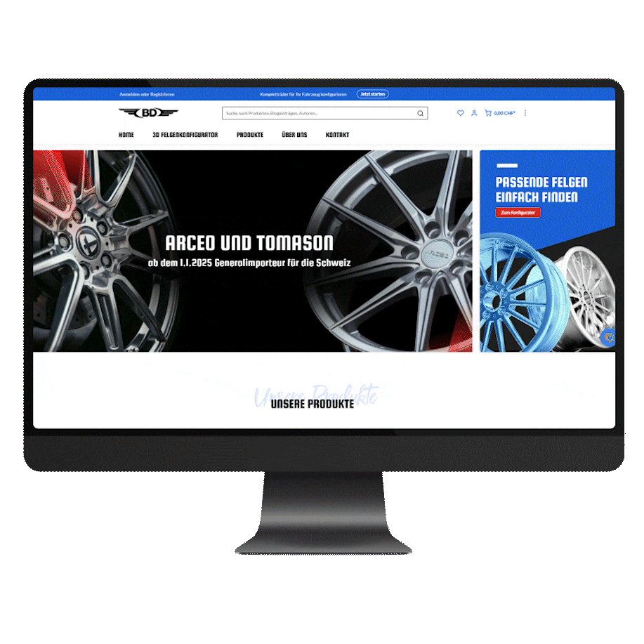 Shop Blue Design Shop Umsetzung des Onlineshops für unseren Kunden Blue Design