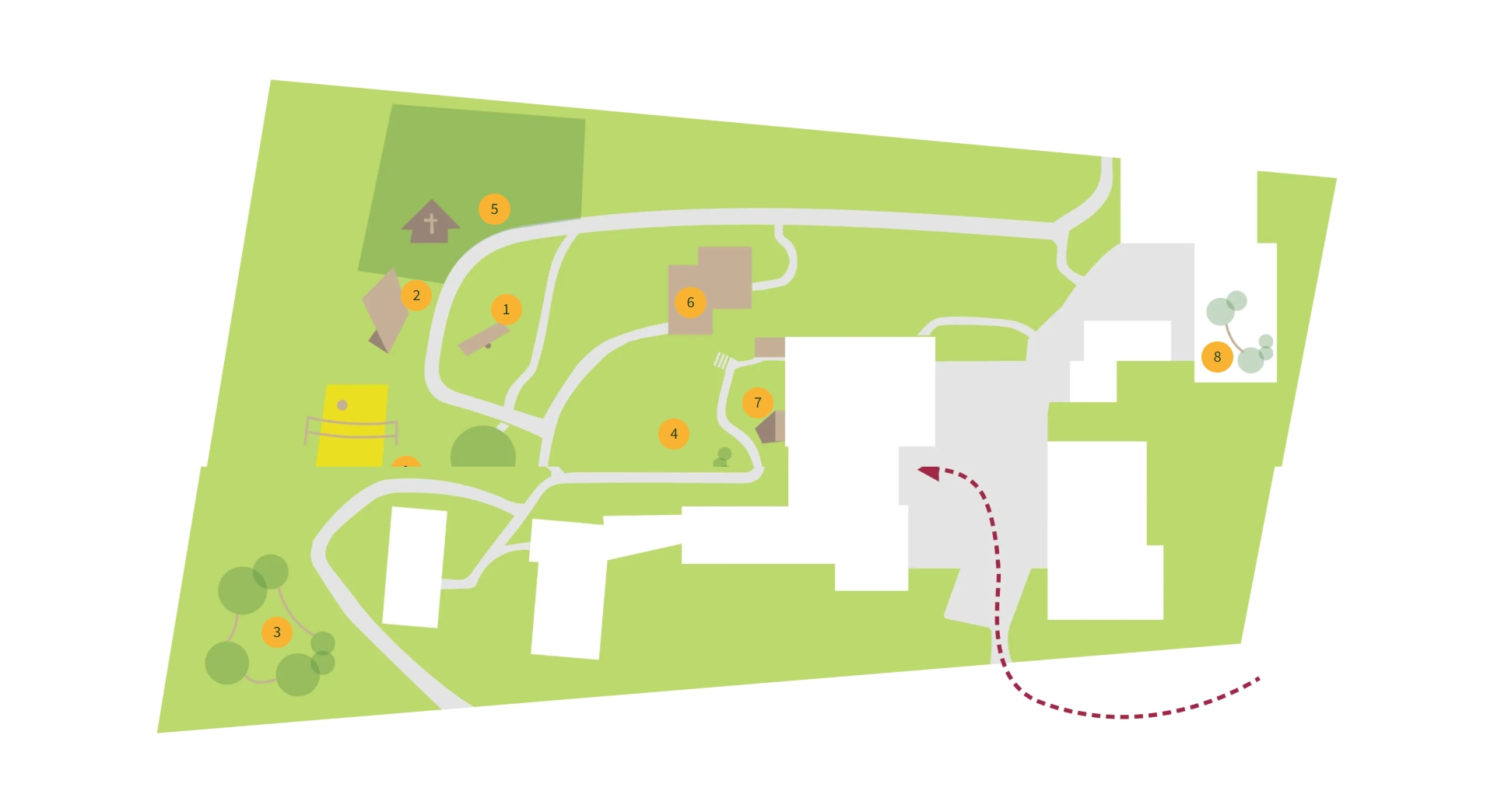 Screenshot des Erlebnisgartens